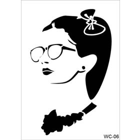 Cadence WC06 21x29 cm Kadın Silüet Stencil