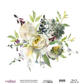 Cadence WFC012 Çiçek Pirinç Dekopaj Sulu Boya