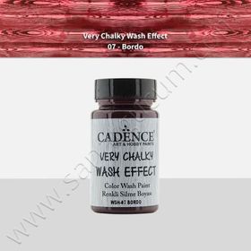 Cadence WSH07 Bordo 90 ml Wash Effect Renkli Silme Boya