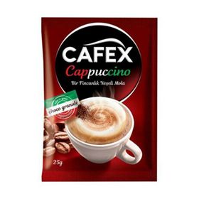 Cafex 25 gr Çikolata Parçalı Cappuccino (10 adet)