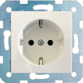 Çağatay Elektrik Ovivo Beyaz Topraklı Priz Mekanizma