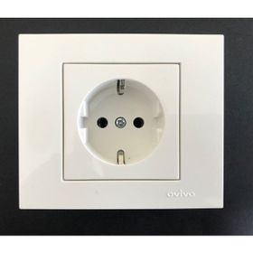 Çağatay Elektrik Ovivo Grano Beyaz Topraklı Priz Mekanizma
