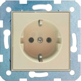 Çağatay Elektrik Ovivo Krem Topraklı Priz Mekanizma