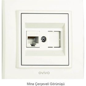 Çağatay Elektrik Ovivo Mina Beyaz Data Prizi Mekanizma