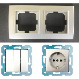 Çağatay Elektrik Ovivo Mina Gümüş İkili Set