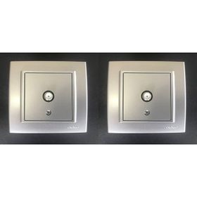 Çağatay Elektrik Ovivo Mina Gümüş Tv Prizi F Konnektör Çerçeve Dahil