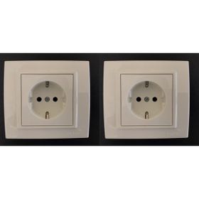 Çağatay Elektrik Ovivo Mina Krem Topraklı Priz Çerçeve