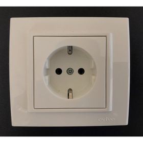 Çağatay Elektrik Ovivo Mina Krem Topraklı Priz Mekanizma