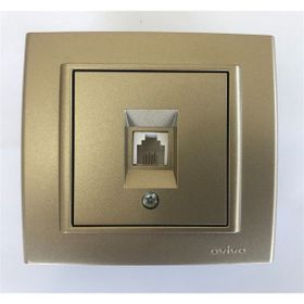 Çağatay Elektrik Ovivo Mina Titanyum Nummeris Telefon Prizi Mekanizma