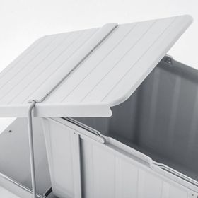 Çağdaş CK35 25 lt Raylı Mutfak Kapağa Bağlantılı Tekli Çöp Kovası