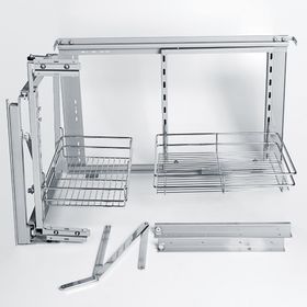 Çağdaş CKS01 Sol Mutfak Kapağa Bağlantılı Tandem Frenli Dolap İçi Kör Köşe