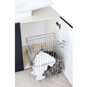 Çağdaş RUÇ03 28 cm Banyo Teleskopik Raylı Uzun Çamaşır Sepeti