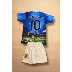 Çağrı Giyim Arjantin Messi Resimli Mavi Çocuk Forma