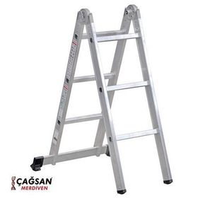 Çağsan 2x3 Basamaklı Katlanır Alüminyum Merdiven