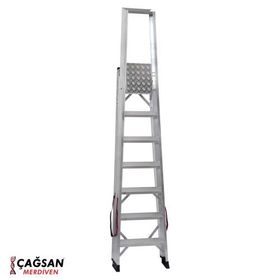Çağsan 6+1 Basamaklı Alesta Profesyonel Alüminyum Merdiven