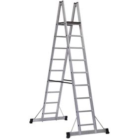 Çağsan 8+1 Basamaklı A Tipi Platformlu Alüminyum Merdiven