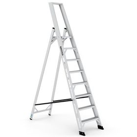 Çağsan Alesta Alüminyum 7+1 Basamaklı Katlanabilir İş Profesyonel Merdiven