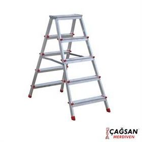 Çağsan OL5 5 Basamaklı Olimpos Çift Çıkışlı Alüminyum Merdiven