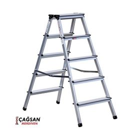 Çağsan OL5 5 Basamaklı Olimpos Çift Çıkışlı Alüminyum Merdiven
