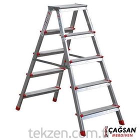 Çağsan OL5 5 Basamaklı Olimpos Çift Çıkışlı Alüminyum Merdiven