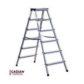 Çağsan OL6 6 Basamaklı Olimpos Çift Çıkışlı Alüminyum Merdiven