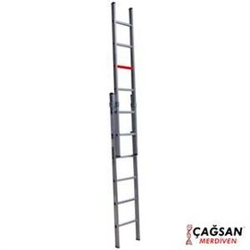 Çağsan TS6040 2x6 Basamaklı İki Parçalı Sürgülü Alüminyum Merdiven