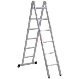 Çağsan TS6040 2x6 Basamaklı İki Parçalı Sürgülü Alüminyum Merdiven