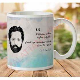 Cahit Zarifoğlu Yürekler Soğuk Baskılı Kupa Bardak