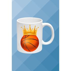 Caisya Model 3 Basketboll Temalı Basket Sever Beyaz Kupa Bardak