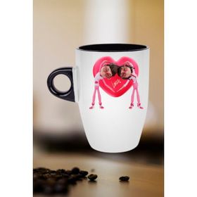 Caisya Mutlu Çiftler Love Kalp 01 Baskılı Hediye Kupa