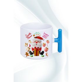 Caisya Noel Baba Happy Christmas 01 Baskılı T Saplı Kupa