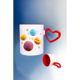 Caisya Renkli Galaxy Baskılı Kupa