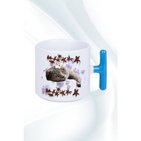 Caisya Sevimli Kedi 04 Baskılı T Saplı Kupa