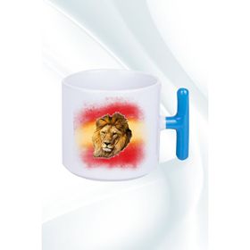 Caisya Taraftar Sarı Kırmızı Arslan 02 Baskılı T Saplı Kupa