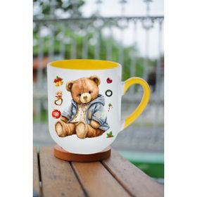 Caisya Yeni Yıl Oyuncak Ayı Teddy Bear Baskılı Kupa