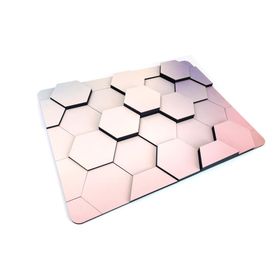 CajuArt Altıgen Geometrik 3 Boyutlu Dekoratif Ahşap Duvar Tablo
