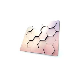 CajuArt Altıgen Geometrik 3 Boyutlu Dekoratif Ahşap Duvar Tablo