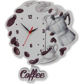 CajuArt Coffee Çekirdek Demlik Sallanan Sarkaç Mutfak Duvar Saati