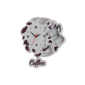 CajuArt Coffee Çekirdek Demlik Sallanan Sarkaç Mutfak Duvar Saati
