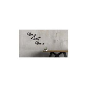 Cajuart Home Sweet Home Yazılı Dekoratif Ahşap Tablo