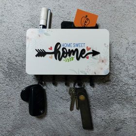 CajuArt Home Yazılı Dekoratif Bölmeli Askılı Anahtarlık