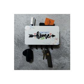 CajuArt Home Yazılı Dekoratif Bölmeli Askılı Anahtarlık