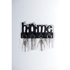 CajuArt Home Yazılı Hol Dekoratif Askılı Ahşap Anahtarlık