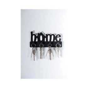 CajuArt Home Yazılı Hol Dekoratif Askılı Ahşap Anahtarlık