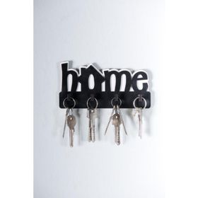 CajuArt Home Yazılı Hol Dekoratif Askılı Ahşap Anahtarlık