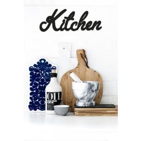 CajuArt Kitchen Mutfak Yazılı Dekoratif Ahşap Duvar Tablo