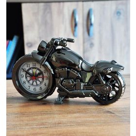 CajuArt Motosiklet Retro Alarmlı Masa Saati
