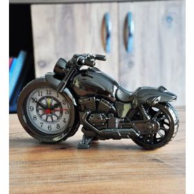 CajuArt Motosiklet Retro Alarmlı Masa Saati