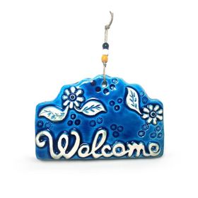 Cajuart Seramik Welcome Yazı Orta Dekoratif Duvar Dekoru Süs