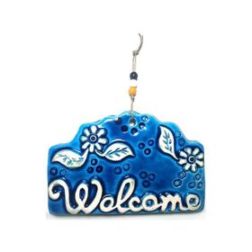 Cajuart Seramik Welcome Yazı Orta Dekoratif Duvar Dekoru Süs